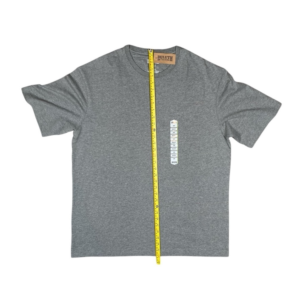 Duluth Trading Co Longtail T Relaxed Fit Short Sleeve T-Shirt Gray Size Large​​​ - Picture 4 of 5